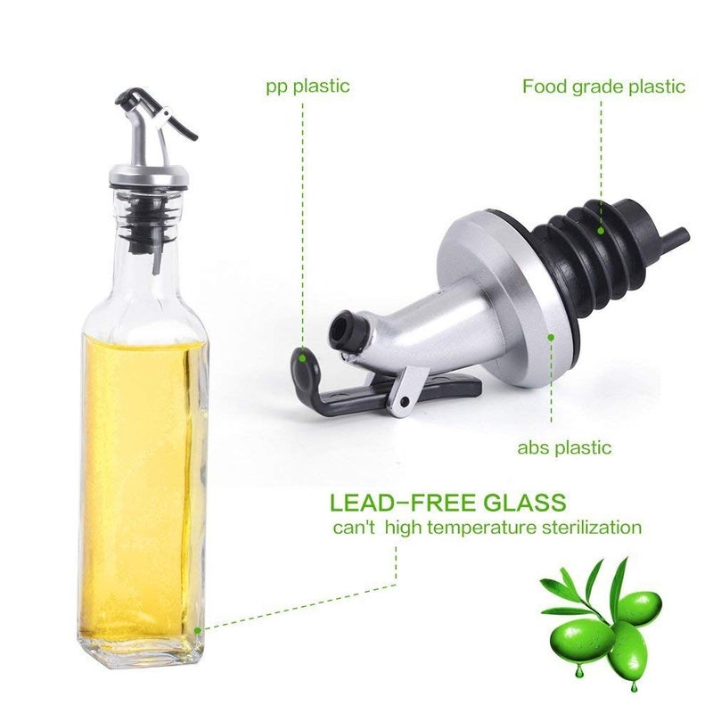 TREANDCARD Glass Oil Dispenser Pouring Storage Bottle 500Ml Pack of 2 - Image 3