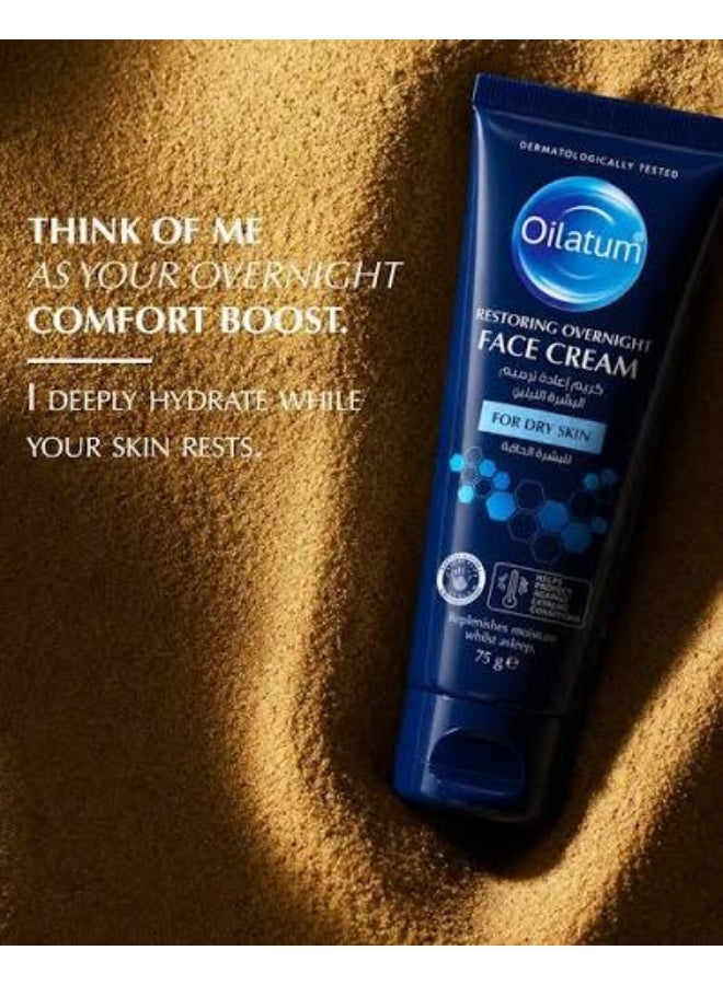 Oilatum Restoring Overnight Face Cream for Dry Skin - 75g - Image 5