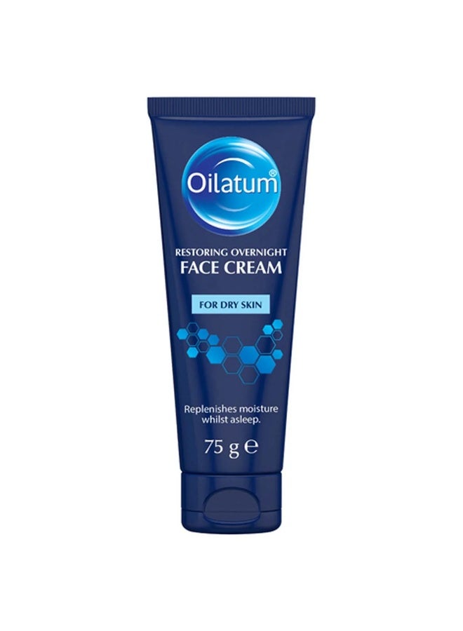 Oilatum Restoring Overnight Face Cream for Dry Skin - 75g - Image 1