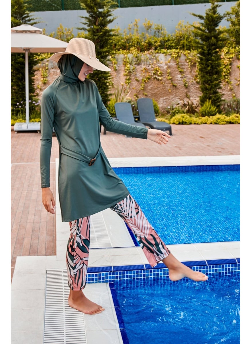 Riva Mera - Khaki Fully Covered Hijab Swimsuit R2390 - Image 1