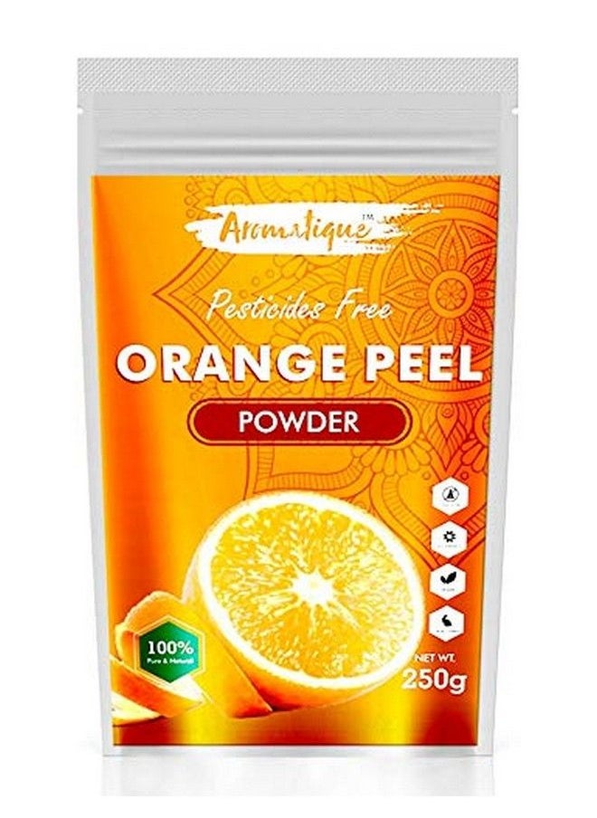 AROMATIQUE Orange Peel Powder 250 Grams I Pure & Natural Sun Tan Remover & Exfoliator  - Image 1