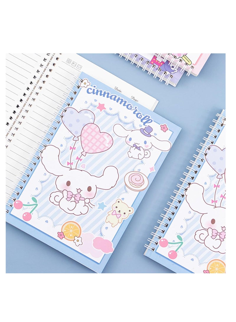 SYOSI Lovely Spiral Notebook Journals Lovely Stationary Composition Notebook Wide Ruled Wide Ruled Spiral Notebook Hardcover for Gifts Fun for School Office Supplies A5 4Pcs - Image 2
