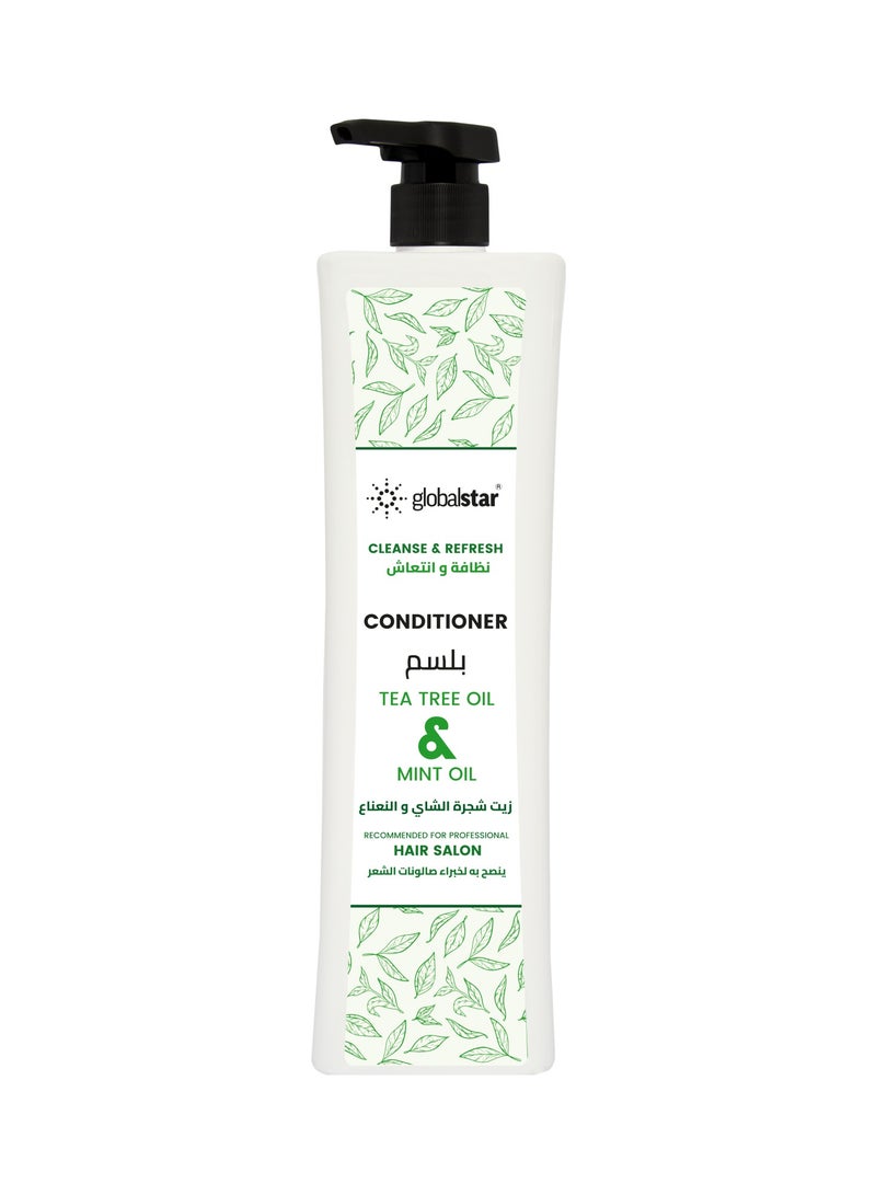 Globalstar Tea Tree & Mint Oil Conditioner 1000ml – Deep Hydration & Scalp Refreshing Formula - Image 1
