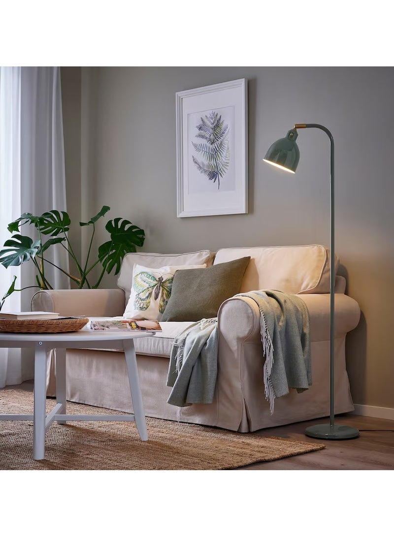 Floor/reading lamp, grey-green 140x40x140 cm - Image 5
