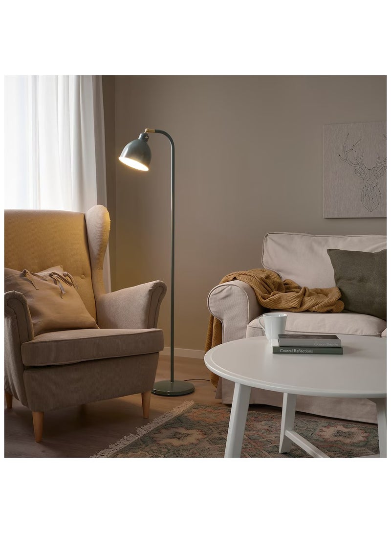 Floor/reading lamp, grey-green 140x40x140 cm - Image 1