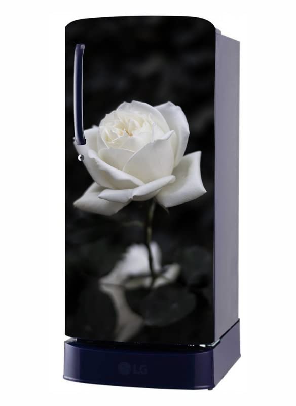 K2A DESIGN K2A DESIGN Abstract Design White Flower Fridge Wrap Decorative Sticker 120 CmX60Cm  - Image 3