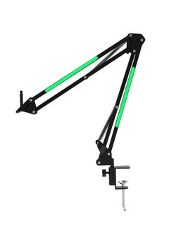 YU'S YUS Microphone Stand with RGB Lights Remote controlable, Hanging Scissor Mic Stand with Heavy Duty Clamp, 3/8" to 5/8" Adapter, Gaming, Recording, Studio, Home Office (BS1)  - Image 4