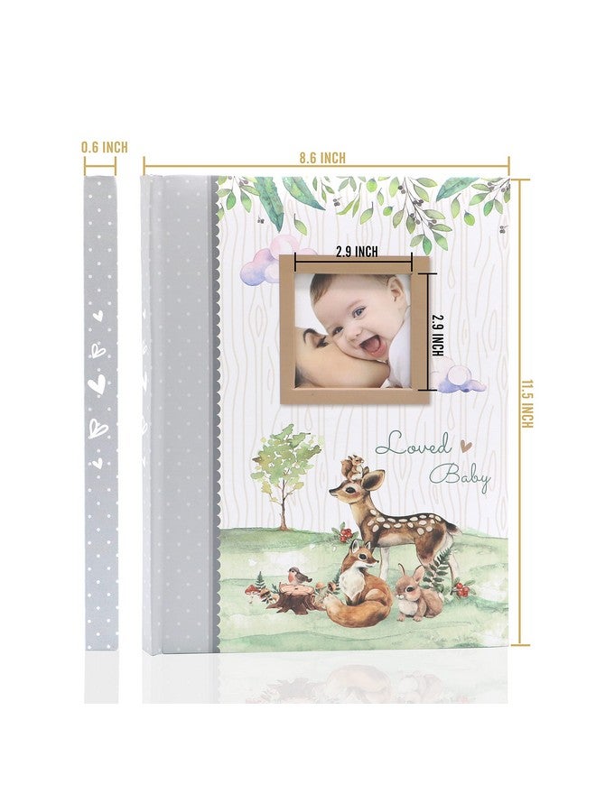 Holoary First 5 Years Baby Memory Book - 76 Colourful Illustrated Keepsake Journal Pages Record Book Album for Newborn Baby Boy or Girl, Woodland Animals Design - Image 2