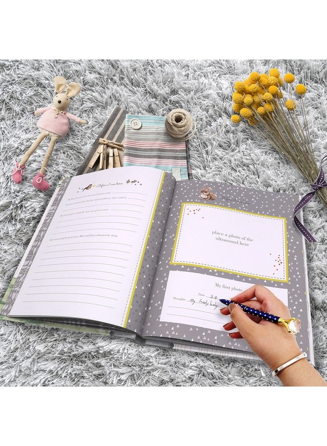 Holoary First 5 Years Baby Memory Book - 76 Colourful Illustrated Keepsake Journal Pages Record Book Album for Newborn Baby Boy or Girl, Woodland Animals Design - Image 5