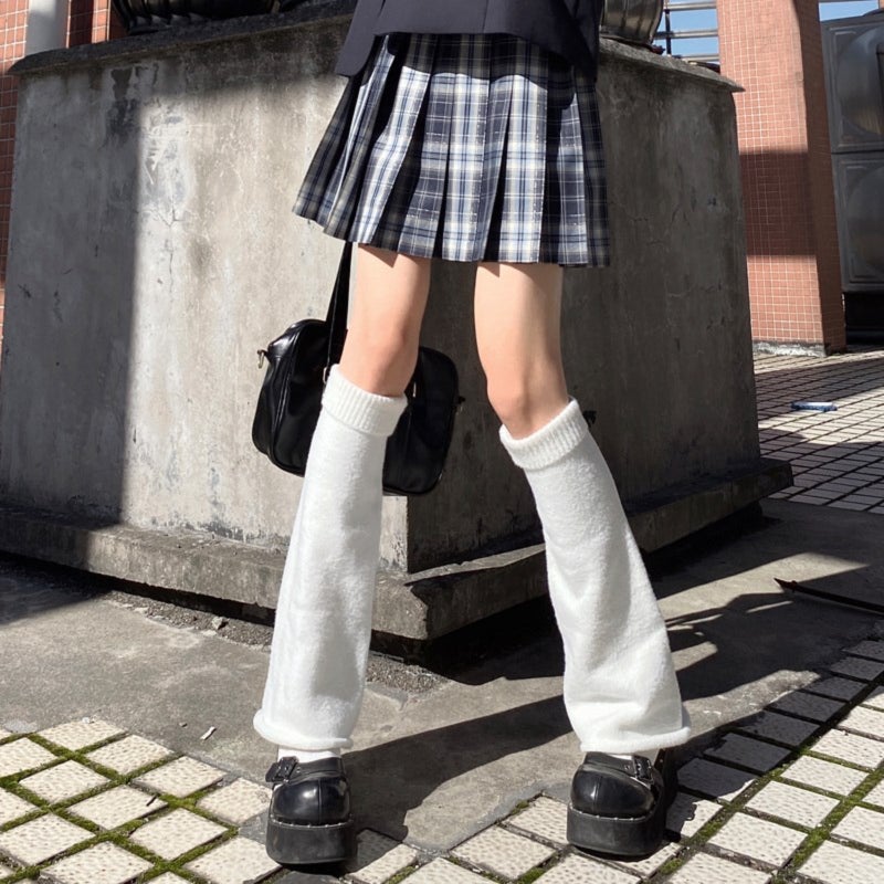 أزواج واحد من دافئات الساق Kawaii Y2k الدافئات الساق المُضخمة ملابس Gyaru القوطية لوفيتا ملحقات للنساء والفتيات - Image 5