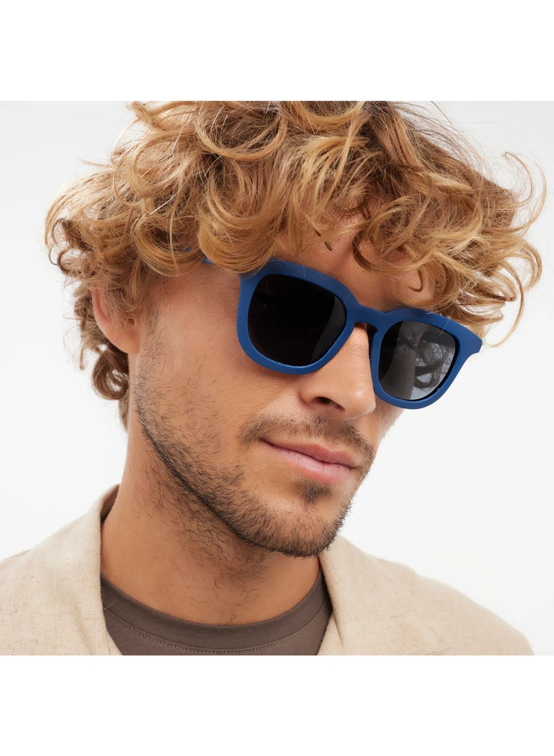 BARNER Osterbro Navy Blue Sun - Unisex  Rectangular Sunglasses - Image 1