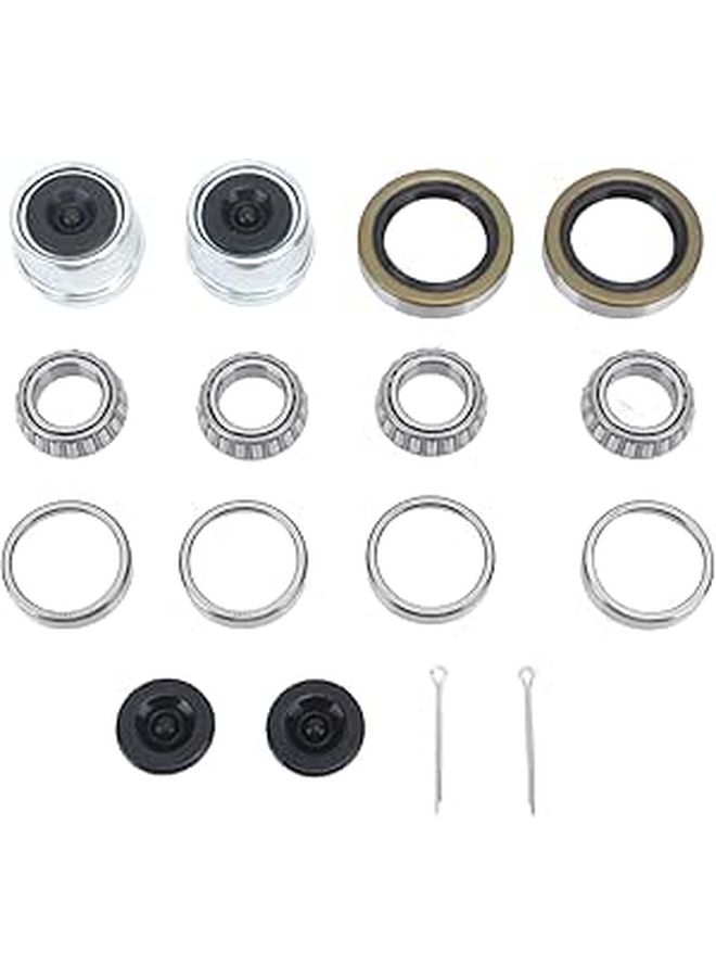Boat Trailer Axle Hub Bearing Kit with Grease Seals for 1 1 16 Inch 2000 to 2200 Lbs Axle - Image 1