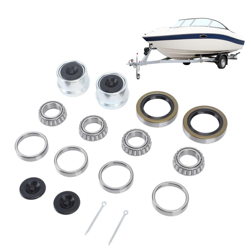 Boat Trailer Axle Hub Bearing Kit with Grease Seals for 1 1 16 Inch 2000 to 2200 Lbs Axle - Image 3