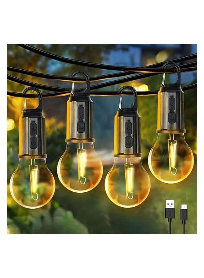 Green Tiger Rechargeable Camping Light Bulbs,Portable LED Camping Lanterns,Hanging Tent Lamp with 3 Lighting Modes and Hook for Emergency, Hiking, Fishing, Backpacking,Power Outages - Image 3