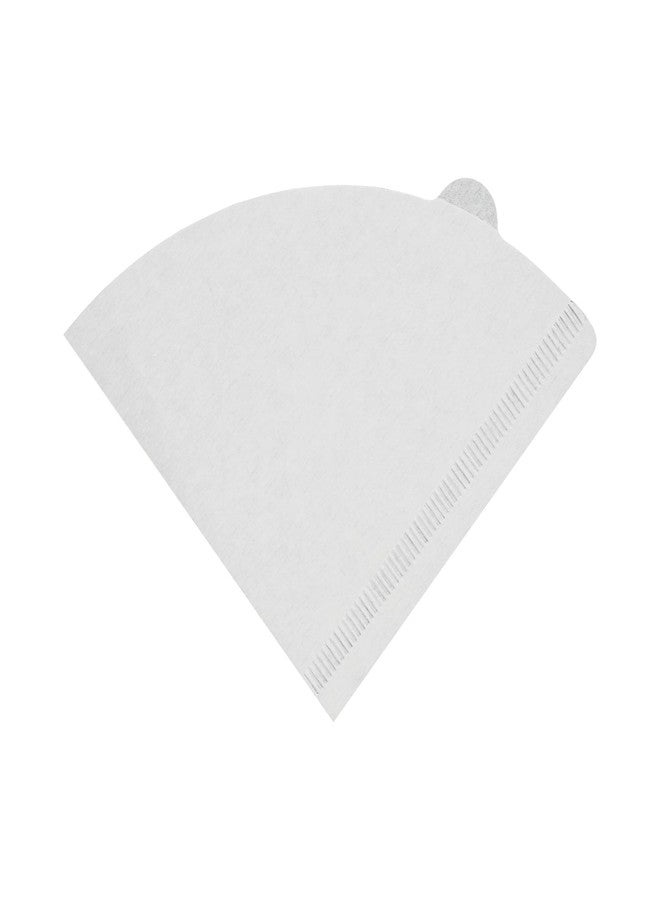 BCnmviku Coffee Filters Paper Cone Filters Basics Basket Disposable Natural Paper Filters Cone For Pour Over and Drip Coffee Maker (White 100 count -V) - Image 1