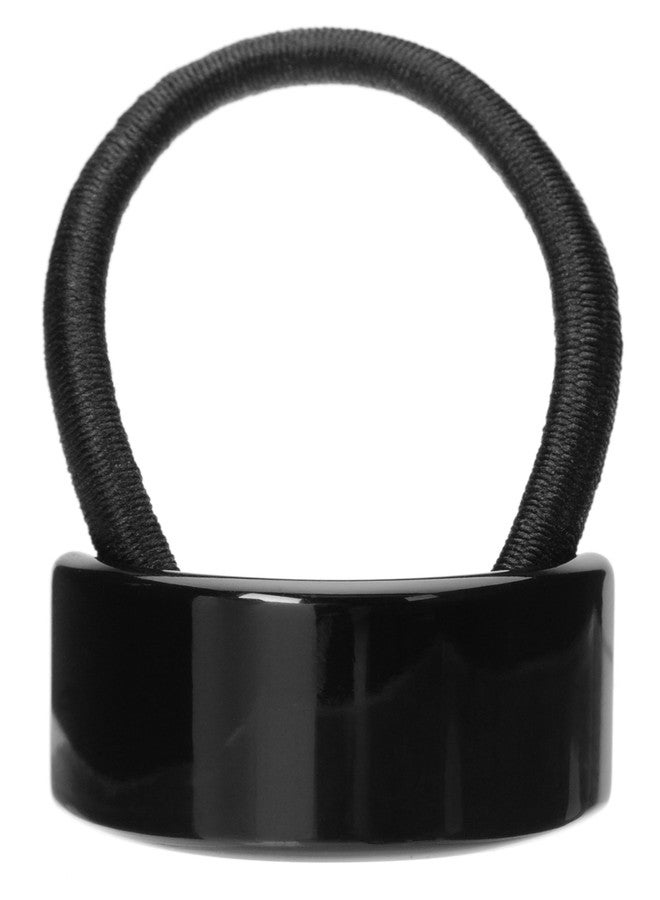 France Luxe Rectangle Ponytail Holder - Black - Image 1
