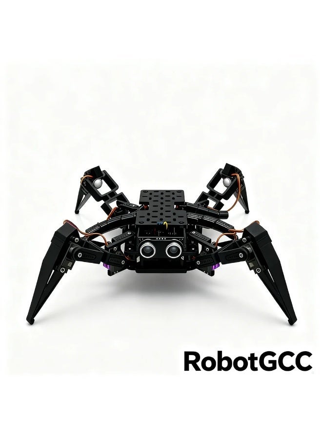 robotgcc STEM Bionic Spider Robot | ESP32 Smart Control Module | FPV Real-Time HD Video Transmission | Mobile App Remote Operation | Wi-Fi Bluetooth Dual-Channel Communication | AI Programming Learning Platform | Educational and Research Robot Kit | Open-Source Arduino MicroPython Support | Bionic Mechanical Design for STEM Labs | AI Competition and Innovation Project - Image 3