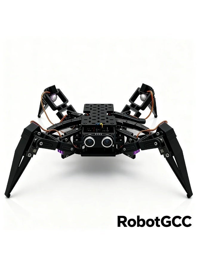 robotgcc STEM Bionic Spider Robot | ESP32 Smart Control Module | FPV Real-Time HD Video Transmission | Mobile App Remote Operation | Wi-Fi Bluetooth Dual-Channel Communication | AI Programming Learning Platform | Educational and Research Robot Kit | Open-Source Arduino MicroPython Support | Bionic Mechanical Design for STEM Labs | AI Competition and Innovation Project - Image 4