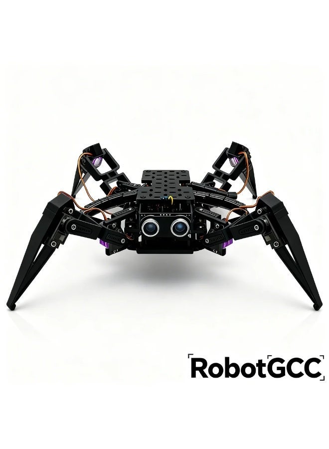 robotgcc STEM Bionic Spider Robot | ESP32 Smart Control Module | FPV Real-Time HD Video Transmission | Mobile App Remote Operation | Wi-Fi Bluetooth Dual-Channel Communication | AI Programming Learning Platform | Educational and Research Robot Kit | Open-Source Arduino MicroPython Support | Bionic Mechanical Design for STEM Labs | AI Competition and Innovation Project - Image 5