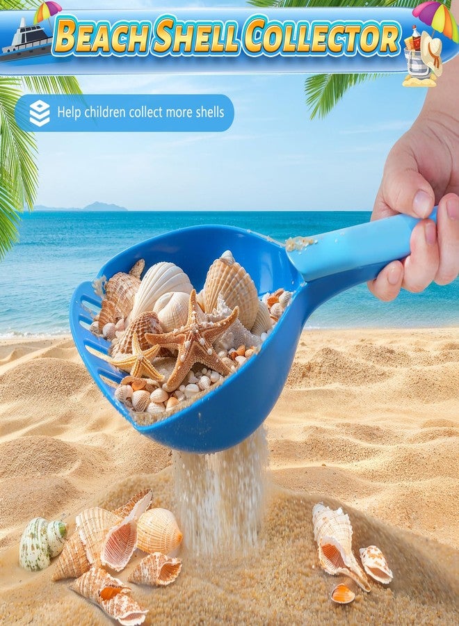DISHIO Collapsible Beach Sand Toys Set for Kids - Includes Bucket, Mesh Shovel, Filter Scooper & Castle Molds - Toddler Beach Toys for 1-3 & Kids Ages 4-8 with Mesh Bag, Summer Outdoor Beach Essentials - Image 2