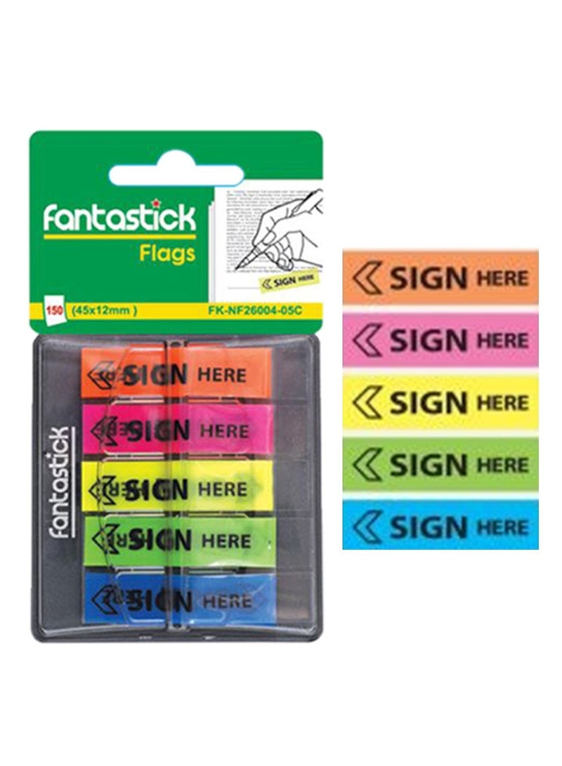 Fantastick 150 ورقة علامات هنا العلم متعددة الألوان - Image 2