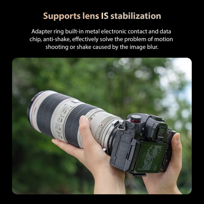 VILTROX EF-M1 Pro Auto Focus Lens Mount Adapter Ring Anti-shake EXIF Transmission Type-C Upgrade Replacement for Canon EF/ EF-S Lens to Panasonic GH4 GH5 GH5S GH6 GF5 GF1 GX9 G9 E-M5 E-M10II E-PL5 - Image 5