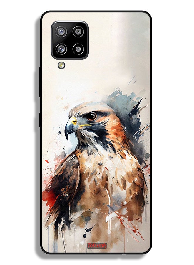 Tolwak Samsung Galaxy M42 5G Protective Case Cover Eagle Abstract Art - Image 1