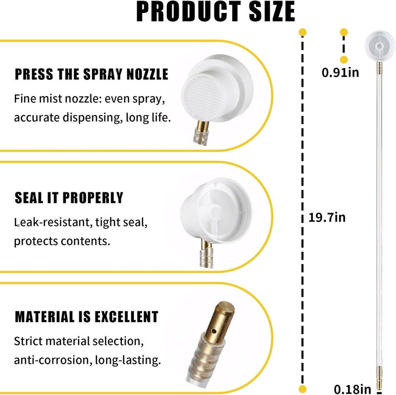 Gaahkai 5PCS 19.69" Spray Can Nozzle Extension, 360 Degrees Aerosol Spray Tips Paint Nozzles for Cans - Image 2