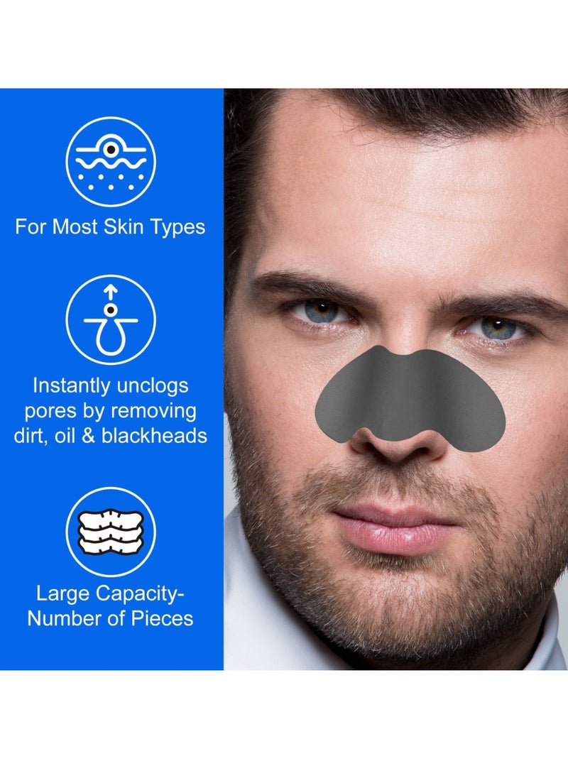 Pegciz - 90 Strips Nose Pore Strips Bamboo and Charcoal Nose Pore Strips Blackhead Removal Mask Nose Plants Pore Strips Facial Pore Cleanser Blackhead Peel off Mask Blackheads Nasal Patches - Image 1