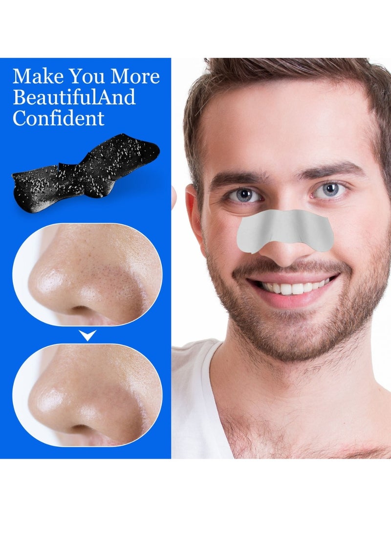 Pegciz - 90 Strips Nose Pore Strips Bamboo and Charcoal Nose Pore Strips Blackhead Removal Mask Nose Plants Pore Strips Facial Pore Cleanser Blackhead Peel off Mask Blackheads Nasal Patches - Image 1