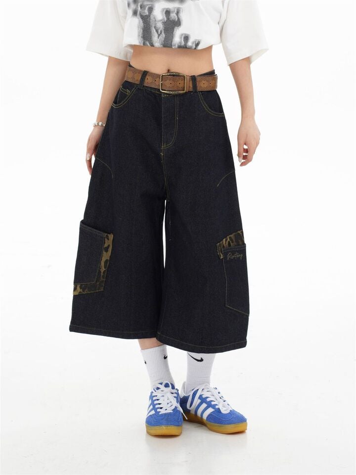 Unisex Classic Denim Jeans Loose Fit Daily Outdoor Wear - Image 1