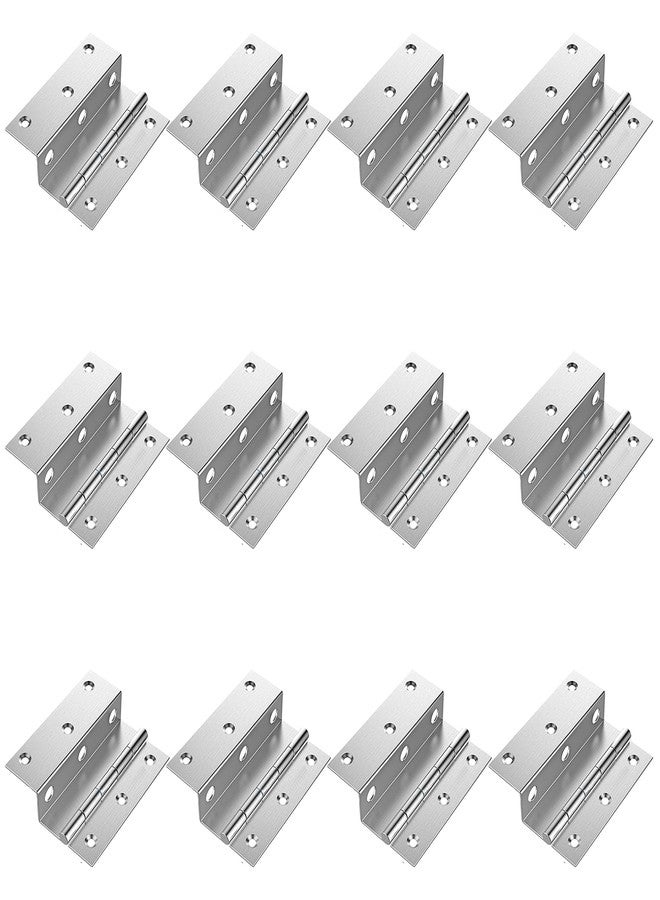 Atlantic Stainless Steel L-Hinges 3" X 3/4" X19 MM Matt Finish Pack of 12 - Image 1