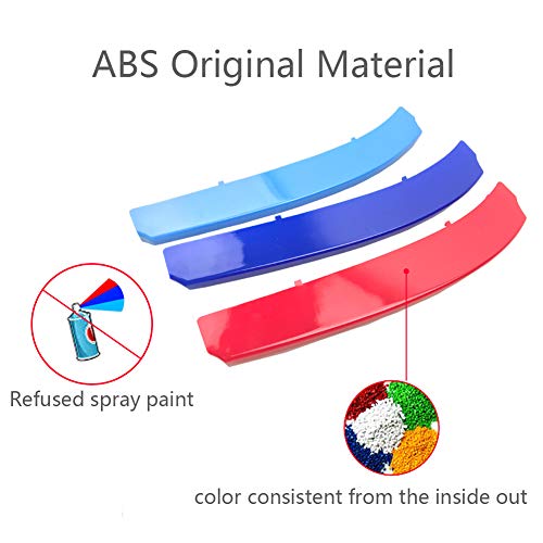 Lanyunr F01 F02 grill stripes insert trim color decorate for 2014-2015 7 series Kidney larger Grille 9-Beam - Image 5