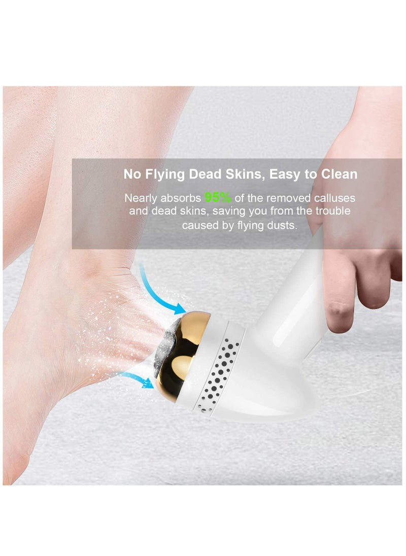 KASTWAVE - Electric Vacuum Foot Grinder Portable Electronic Foot Callus Remover 3000 RPMS-95% Absorption Rate, Portable Rechargeable Dead Skin Remover for Feet Hard Cracked Dry Skin Ideal Gift - Image 1