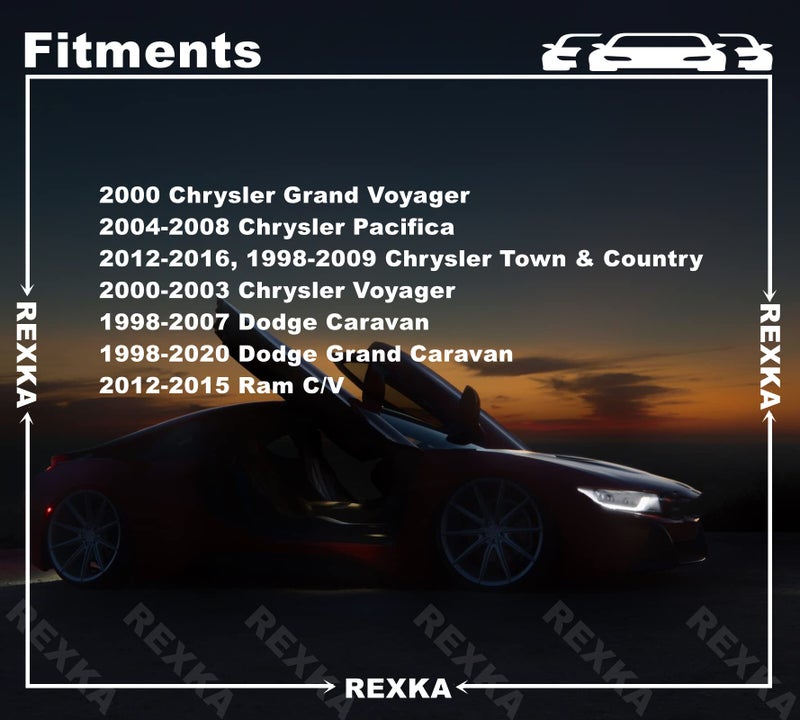 Rexka 30pcs Door Trim Panel Retainer Clip Fastener for Chrysler 6505292AA Vans Grand Voyager, Pacifica, Town & Country, Voyager, Dodge Caravan, Grand Caravan, RAMC/V - Image 4