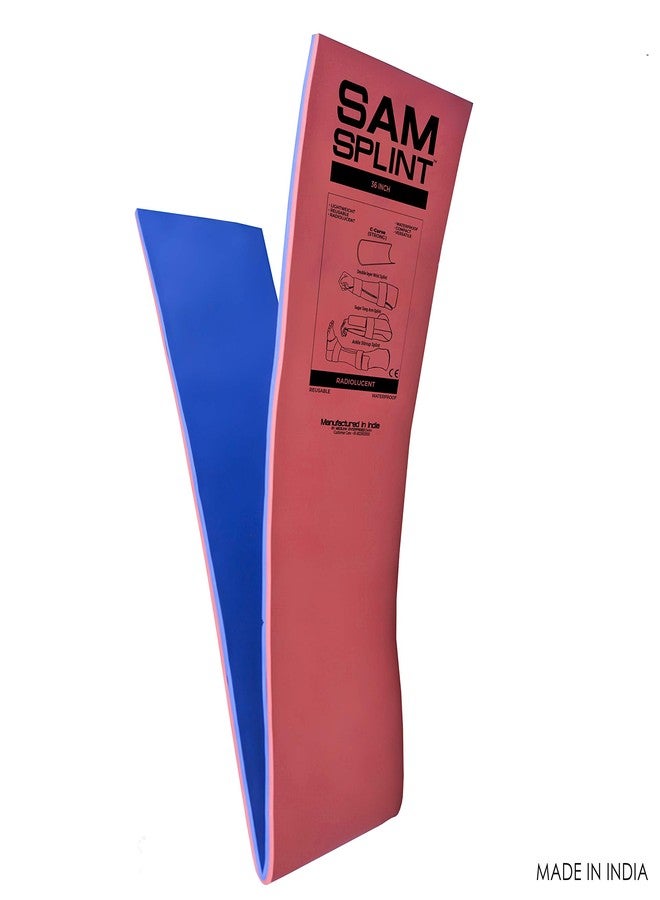 BELTWALA Lightweight Combat Splint (36 Inch) (Red)| Moldable Waterproof First Aid Medical Splint | Tactical Reusable Field Splint for Bone Fracture Treatment | Emergency Limb Immobilizer - Image 4