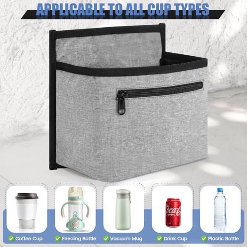 ZHCHG Luggage Travel Cup Holder Attachment for Suitcase Drink Carrier Caddy Coffee Mug and Tumblers Traveler Carry on Hands Free Accessory Gifts for Flight Attendants Travelers Accessories - Image 3