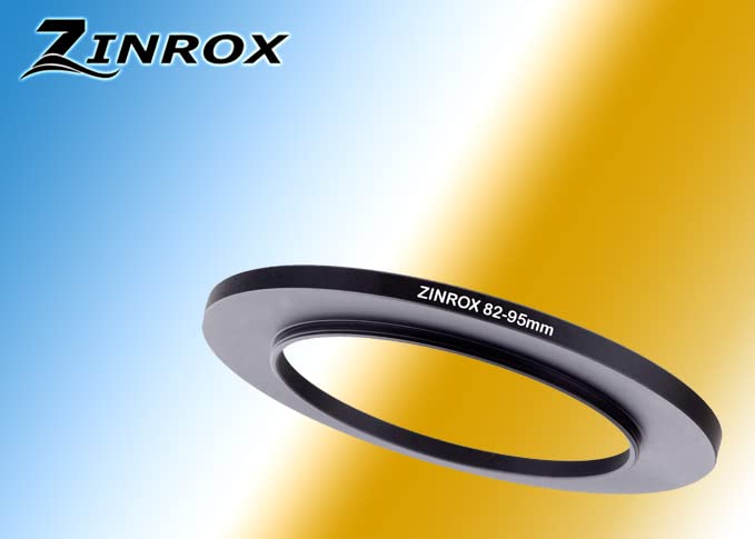 ZINROX ® 82-95mm Step Up Lens Filter Adapter Ring, Set of 1 Piece - Size : 82mm to 95mm Stepping Ring - Image 2