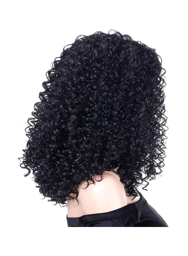 NIBEMINENT Curly And Wavy Hair Wig Black - Image 2