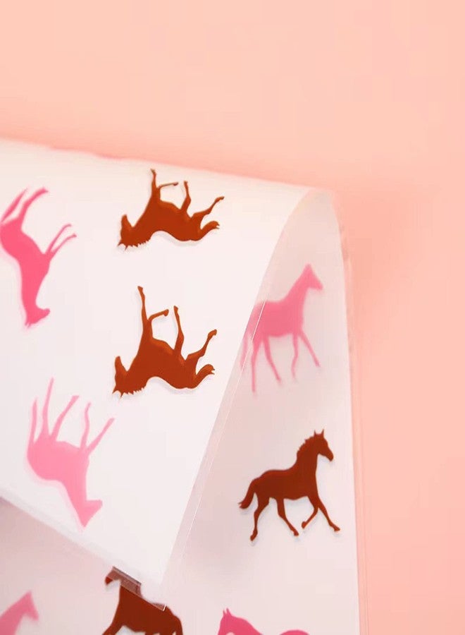 OHLIGEI 50 Pieces Horse Pink Treat Bags Horse Cellophane Candy Bags Horse Racing Plastic Goodie Storage Bags for Horse Theme Birthday Party Supplies - Image 3