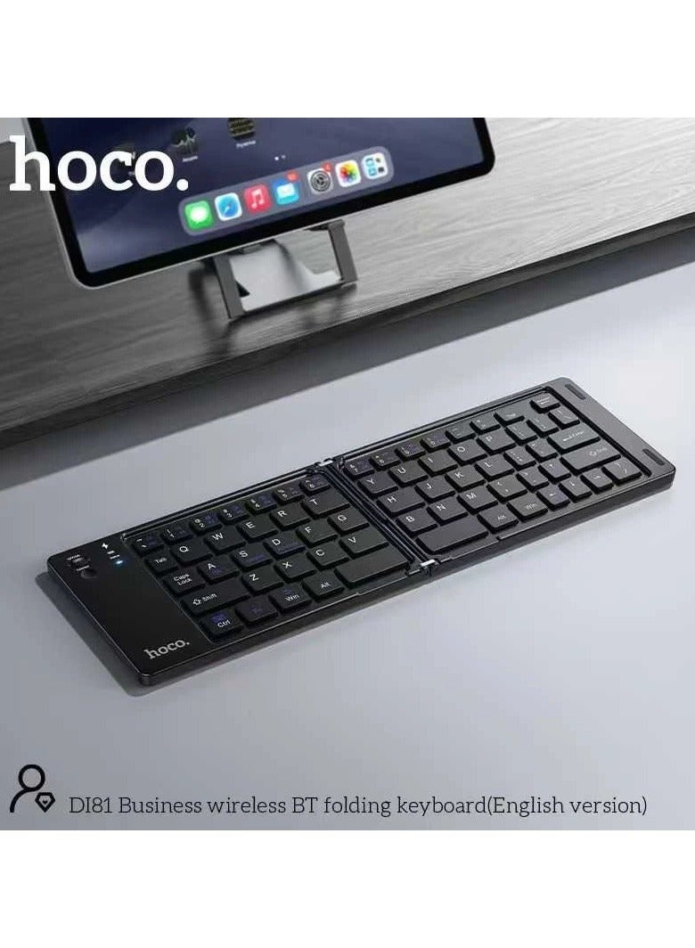 هوكو لوحة مفاتيح لاسلكية قابلة للطي محمولة من Hoco DI81 بتقنية البلوتوث - Image 3