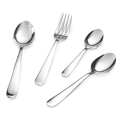 FNS Montavo By Verona Stainless Steel 24 Pcs Cutlery Set With Hanging Stand (6 Dinner Spoons, 6 Dinner Fork, 6 Teaspoons, 6 Baby Spoon & 1 Stand) - Image 2