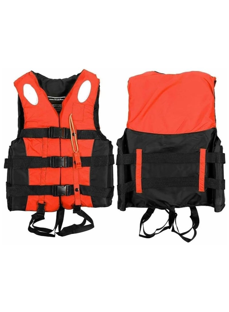 Swimming vest for Water Sports Jet Ski Yacht for Adults & Kids (Red X-LARGE)