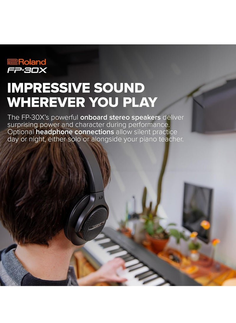 Roland - FP-30X BK Digital Piano - Image 1