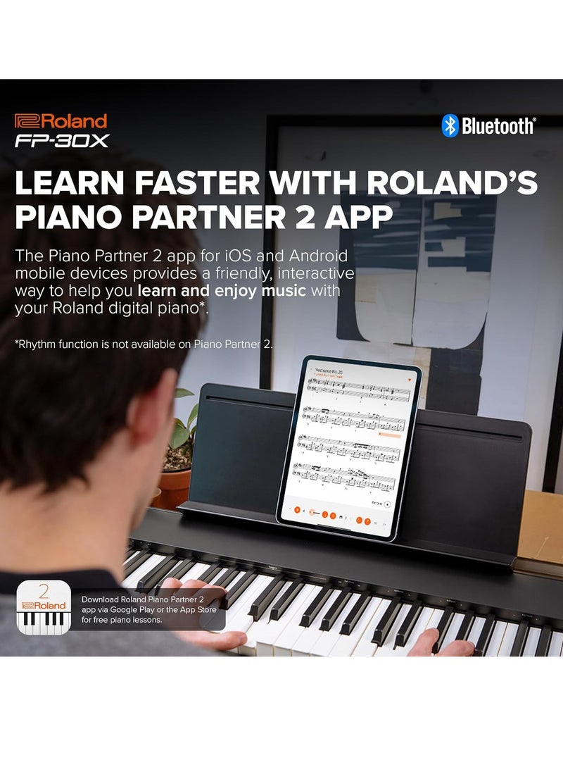 Roland - FP-30X BK Digital Piano - Image 1