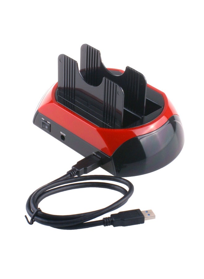 Generic Clone Copy Hard Disk Base 2.5 3.5USB3.0SATA + SATA Card Reader Mobile Hard Disk Box Hard Disk Holder-Color:876U3 Australian Gauge-AU  - Image 4