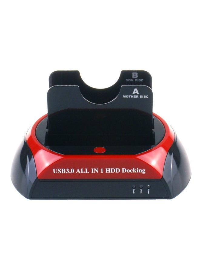 Generic Clone Copy Hard Disk Base 2.5 3.5USB3.0SATA + SATA Card Reader Mobile Hard Disk Box Hard Disk Holder-Color:876U3 Australian Gauge-AU  - Image 1