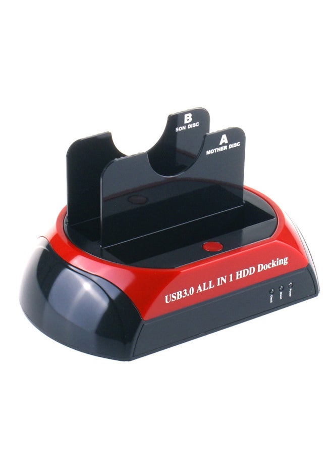 Generic Clone Copy Hard Disk Base 2.5 3.5USB3.0SATA + SATA Card Reader Mobile Hard Disk Box Hard Disk Holder-Color:876U3 Australian Gauge-AU  - Image 5