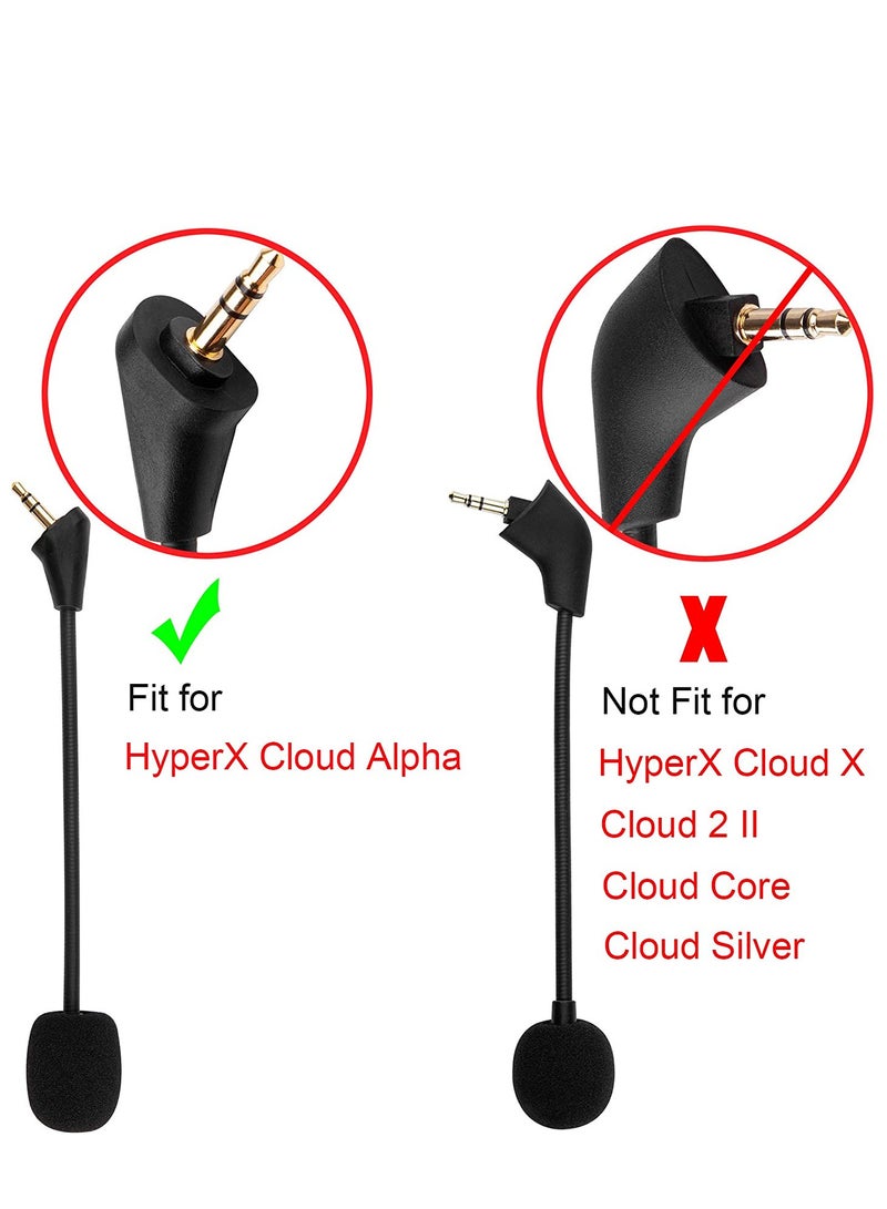 Game Mic Replacement for Kingston HyperX Cloud Alpha, Gaming Headset 3.5mm Headphone Microphone Boom - Image 2