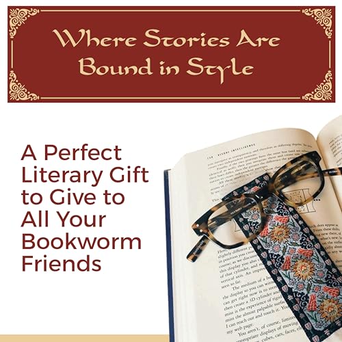 Fun-N-Nuf Oriental Carpet Rug Bookmark - Set of 2: Assorted Color, Fabric, 2" x 8" for Men, Women, Teachers & Librarians - Image 4